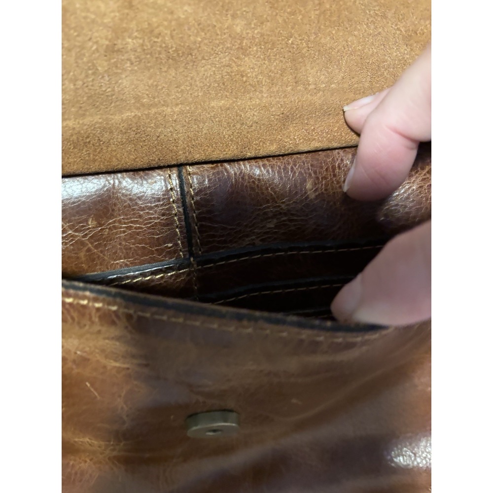 Patricia Nash "Camila" Tooled Leather ‎ Tassel Crossbody Bag Cognac Brown  NWT - Picture 7 of 16